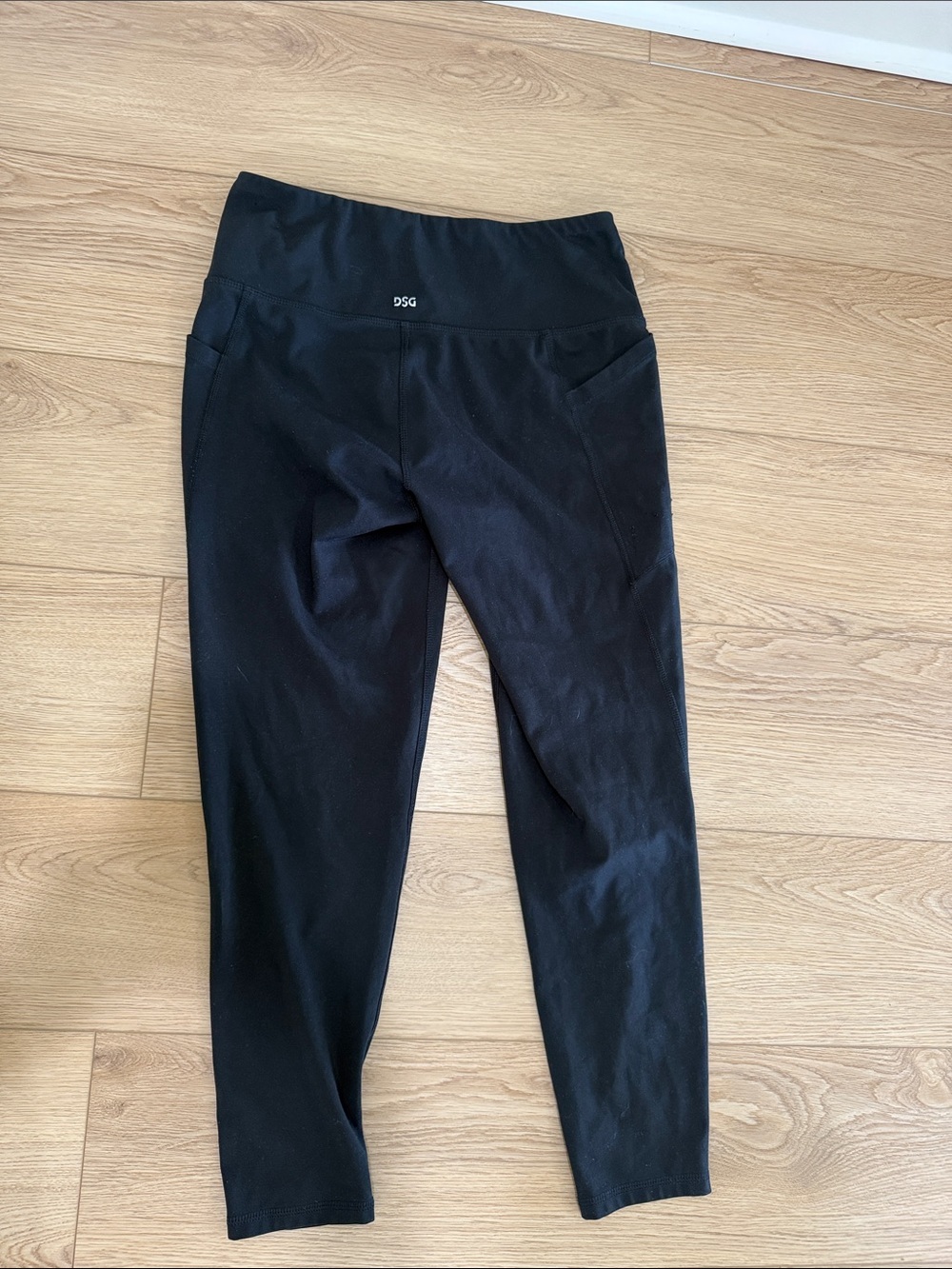 DSG Black Girls' High-Waist Performance Leggings